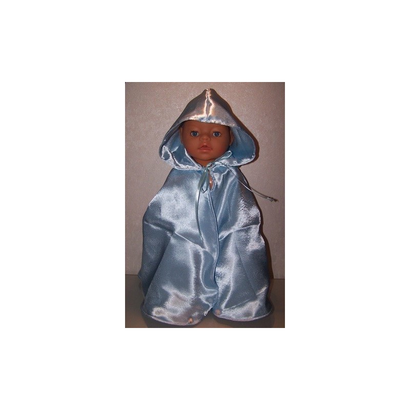 prinsessencape blauw baby born 43cm