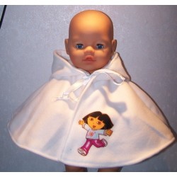 wintercape dora baby born 43cm