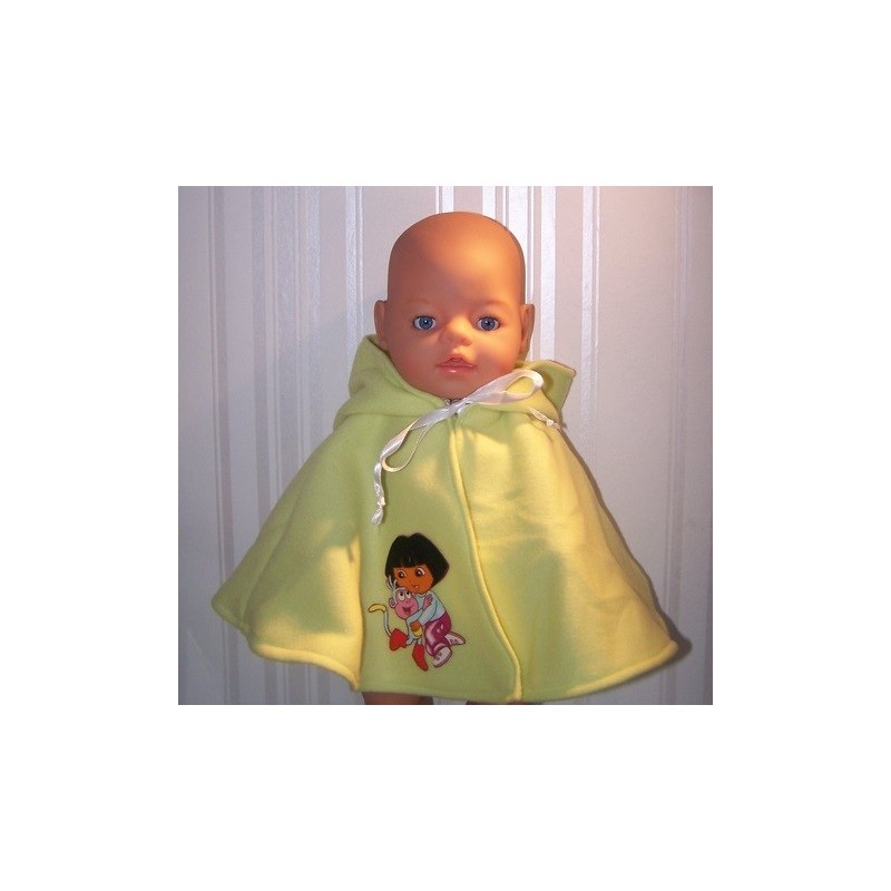 wintercape licht groen dora baby born 43cm