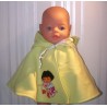 wintercape licht groen dora baby born 43cm
