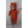capuchontrui setje oranje baby born 43cm