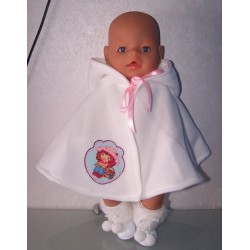 wintercape strawberry shortcake in aardbei  baby born 43cm