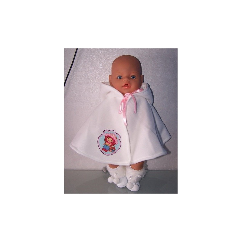 wintercape strawberry shortcake in aardbei  baby born 43cm