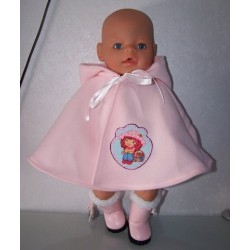 wintercape roze strawberry shortcake in aardbei baby born 43cm