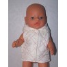 bodywarmer met rood  baby born 43cm