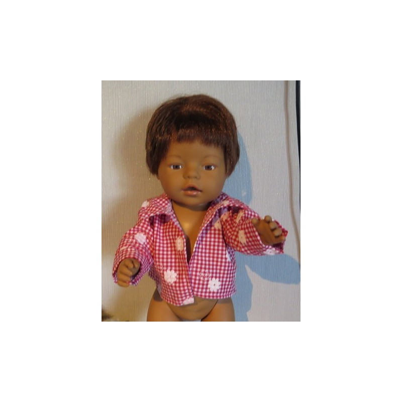 openjasje rood baby born 43cm