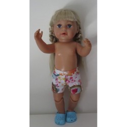 korte broek beer baby born 43cm