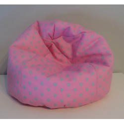zitzak roze met stippen