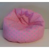 zitzak roze met stippen
