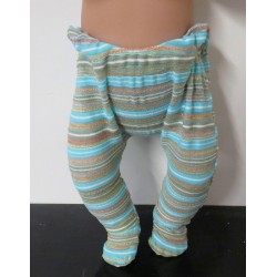 maillot blauw gestreept baby born 43cm
