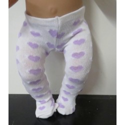 maillot met lila hartjes baby born 43cm