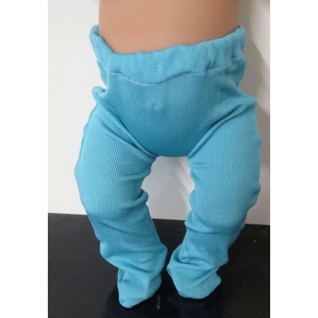 maillot aqua blauw  gestreept baby born 43cm