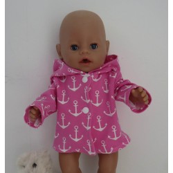 tussenjas roze ankers baby born 43cm