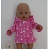 tussenjas roze ankers baby born 43cm