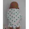 tussenjas groene sterren baby born 43cm