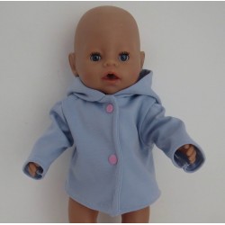 tussenjas blauw baby born 43cm