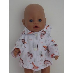 tussenjas bosdieren baby born 43cm
