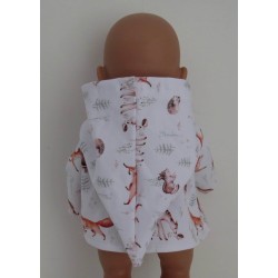 tussenjas bosdieren baby born 43cm