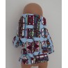 tussenjas blauw vw bussen baby born 43cm