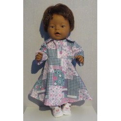 lange zomerjas geruit  baby born 43cm