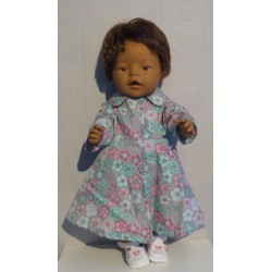 lange zomerjas grijs met bloemen baby born 43cm