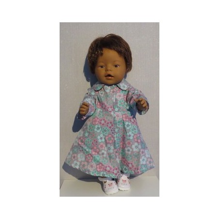 lange zomerjas grijs met bloemen baby born 43cm
