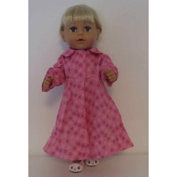 lange zomerjas roze bloemen baby born 43cm