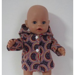 jas grijs circels baby born 43cm
