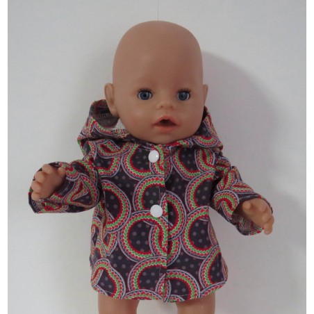 jas grijs circels baby born 43cm