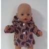 jas grijs circels baby born 43cm