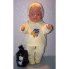 capuchontrui setje geel met disney pluto baby born 43cm