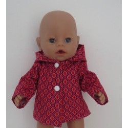 jas roze retro baby born 43cm