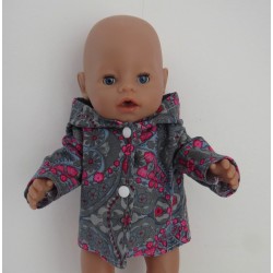 jas grijs baby born 43cm