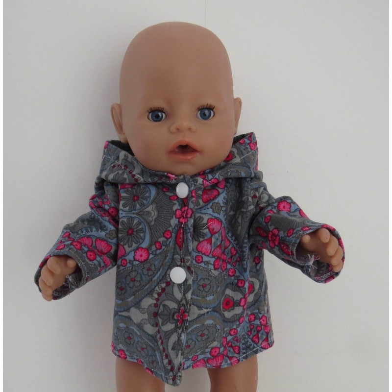 jas grijs baby born 43cm