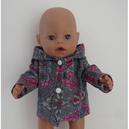 jas grijs baby born 43cm