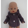 jas grijs sterren hard roze baby born 43cm