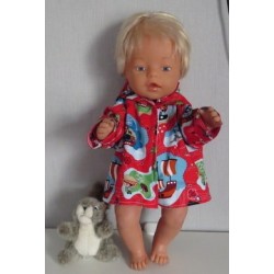 jas rood piraat baby born 43cm