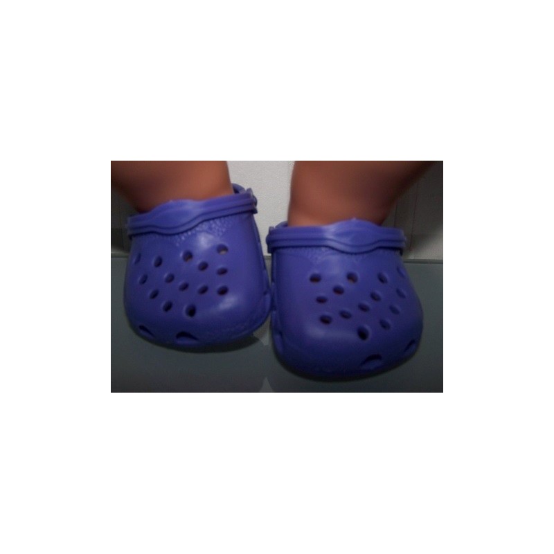 crocs paars baby born 43cm