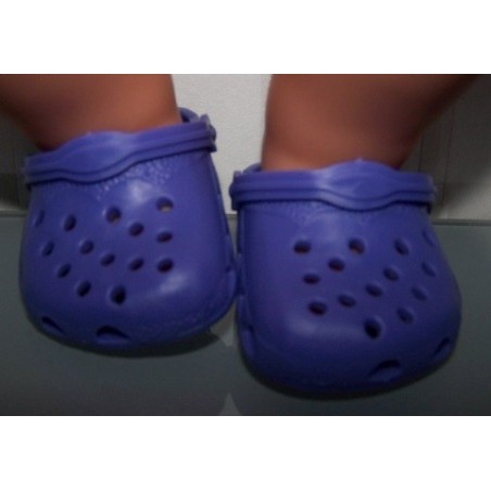 crocs paars baby born 43cm