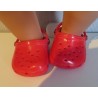 crocs rood met hartjes baby born 43cm