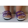 glitter sandalen paars baby born 43cm