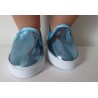 matalic schoentjes blauw baby born 43cm