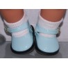 lak schoentjes aqua blauw baby born 43cm