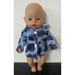 tussenjas blauw verkeer  baby born 43cm