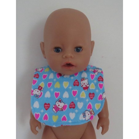 slab blauw hello kitty hartjes baby born 43cm