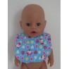 slab blauw hello kitty hartjes baby born 43cm