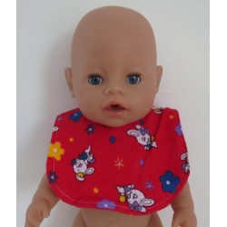 slab rood konijnen baby born 43cm