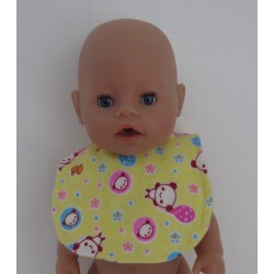 slab geel panda baby born 43cm