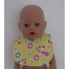 slab geel panda baby born 43cm