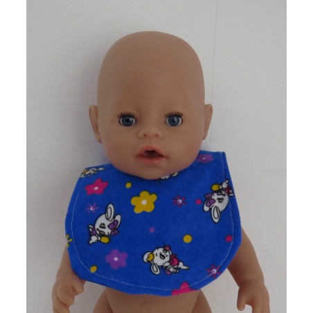 slab hard blauw konijnen baby born 43cm